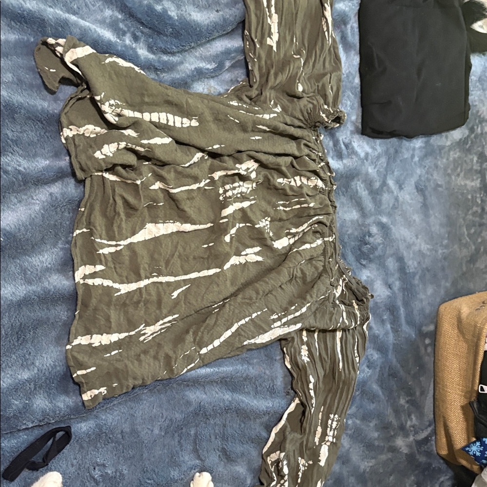 Olive Tie-Dye Women's Jumpsuit